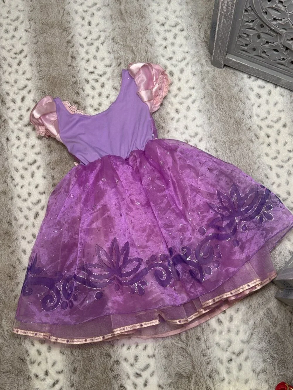 Disney Rapunzel costume girls 4T Tangled purple princess dress Halloween party